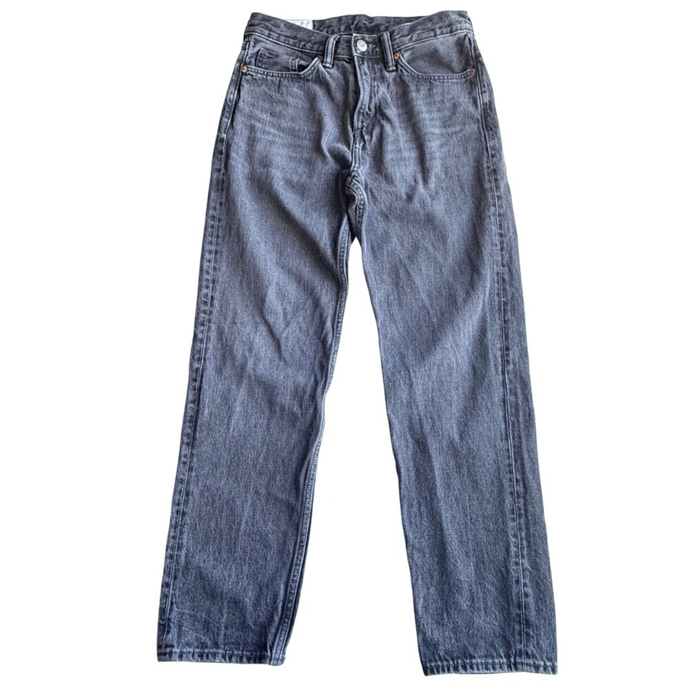 H&M Jeans Mens 30x32 Black Relaxed Fit Cotton Denim Straight Leg Y2K inspired